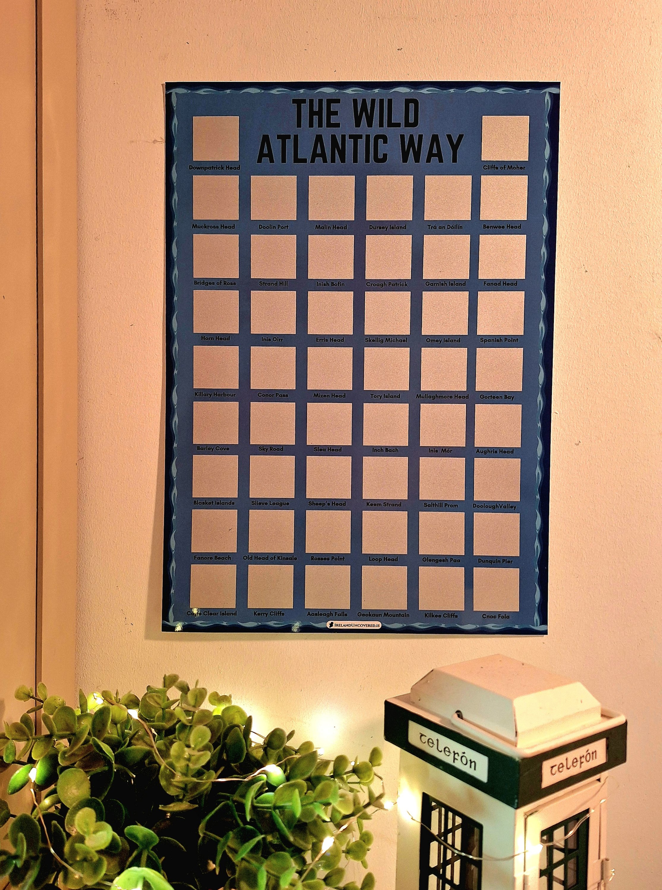 Wild Atlantic Way Scratch Off Poster